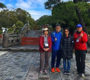 Singaporean Couple Strolling around Kamakura, the Ancient Samurai Capital