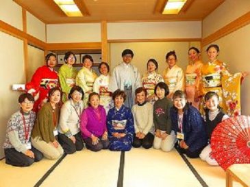 JICA Participants are happy to wear Beautiful Kimono